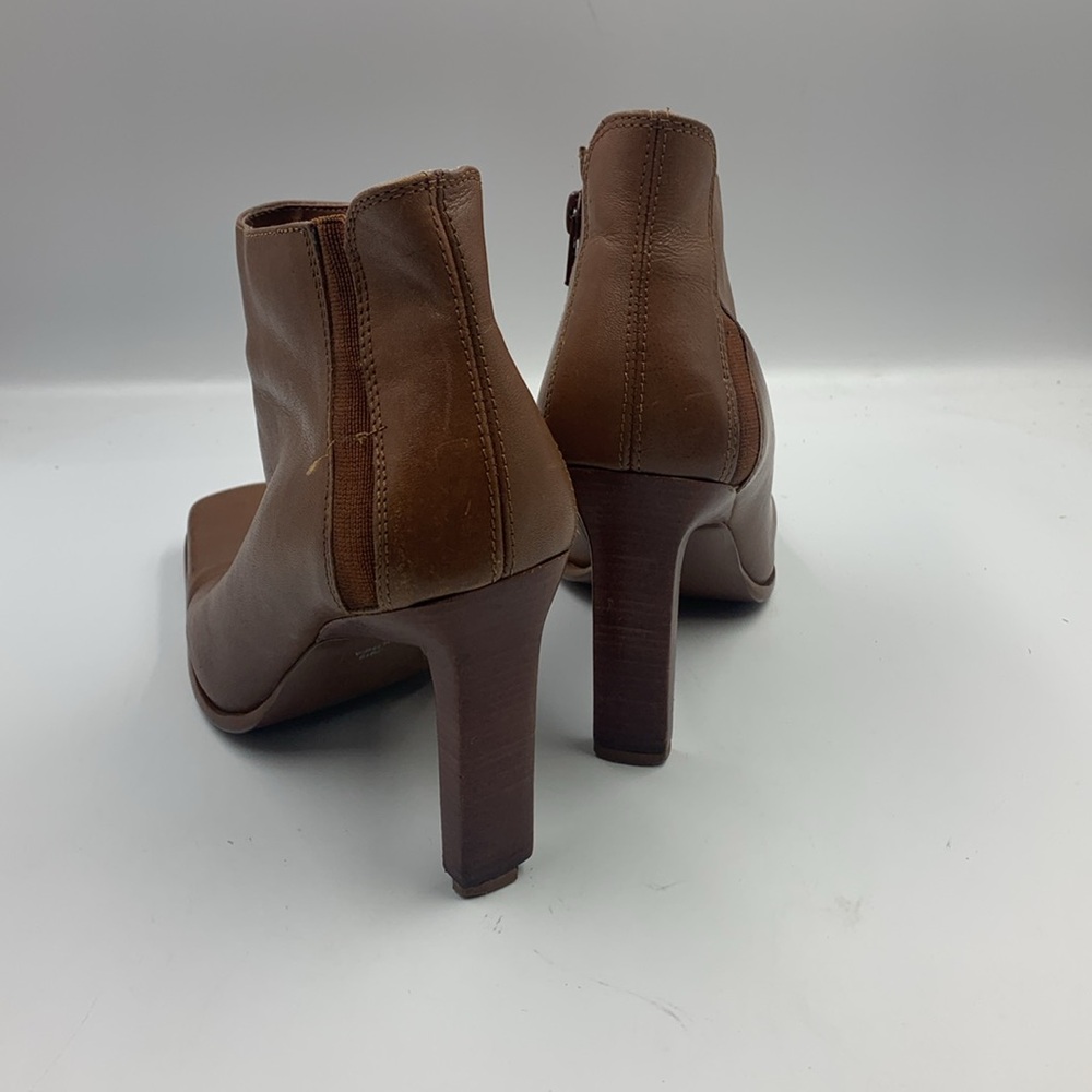Leather high heel booties. - Picture 3 of 4